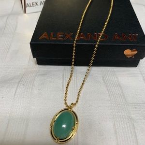 Alex and ani AVENTURINE pendant necklace